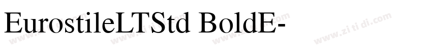EurostileLTStd BoldE字体转换